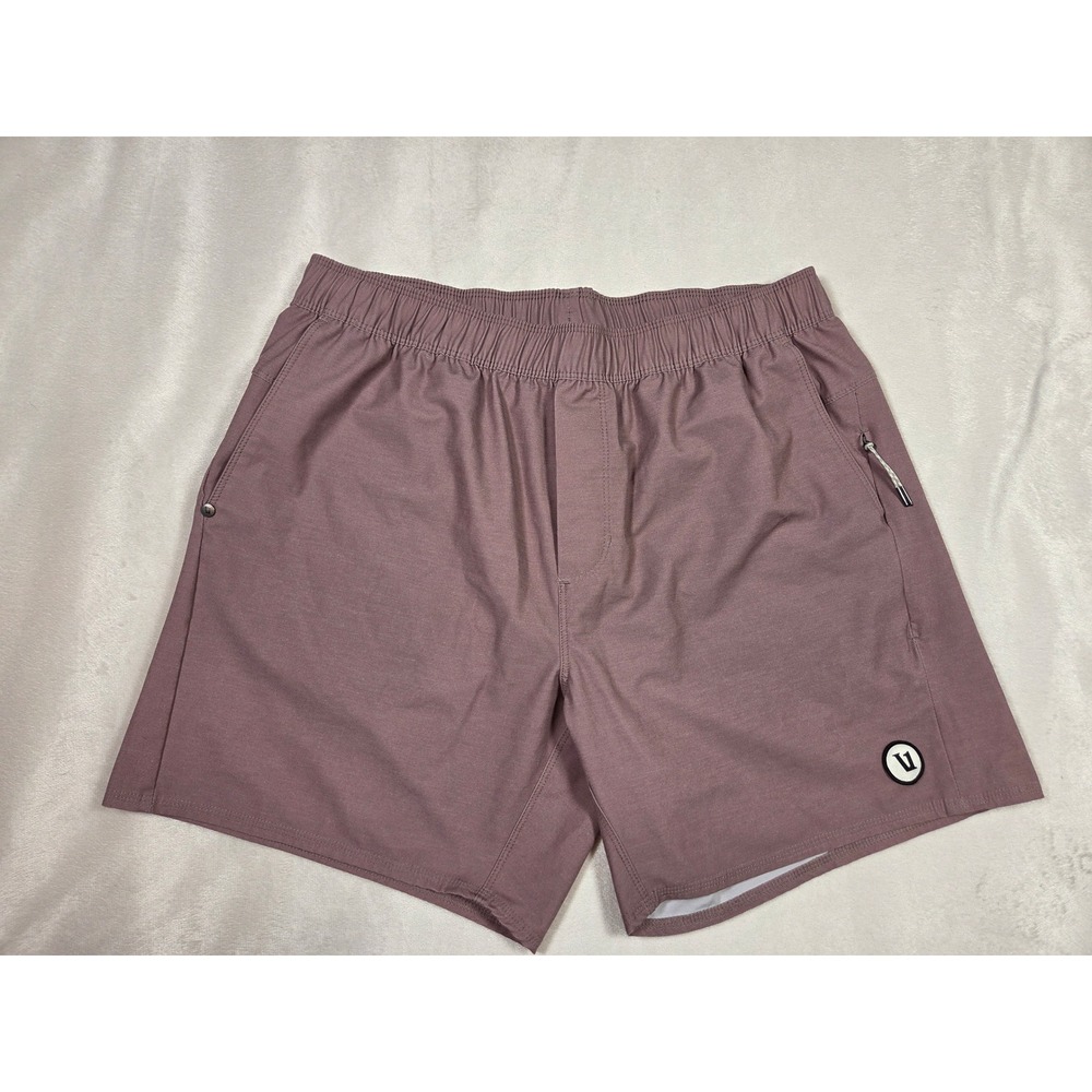 Vuori Cape Short V369 Men's Mauve Plum 6" Hybrid Swim Athletic Shorts